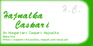hajnalka caspari business card